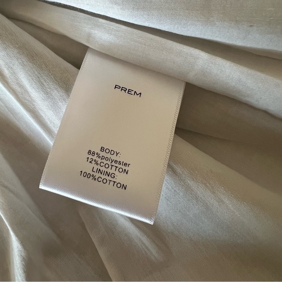 Prem the Label Striped Neutral Blazer Shorts Suit Set, size S - Picture 10 of 16